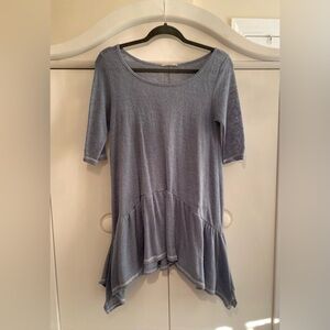 Easel Blue Tunic Top